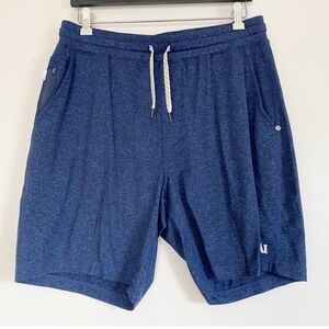 Men's Vuori Ponto Blue Buttery Soft Athletic Shorts - Medium/Large